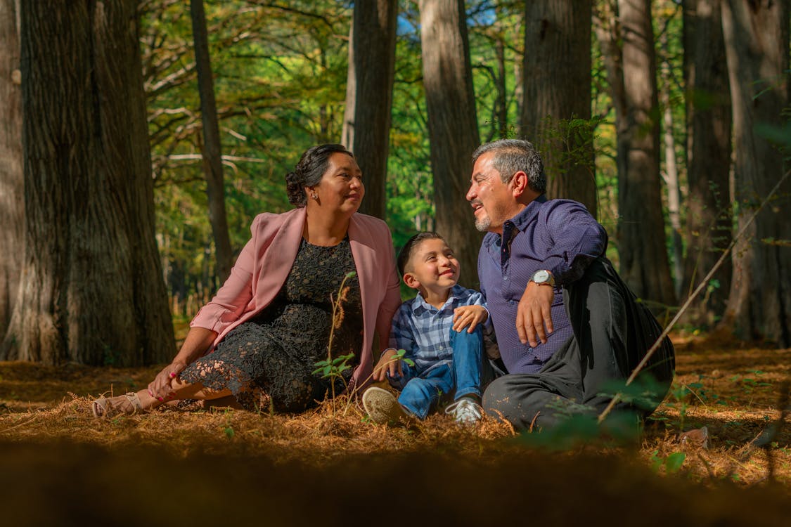 Family in the park